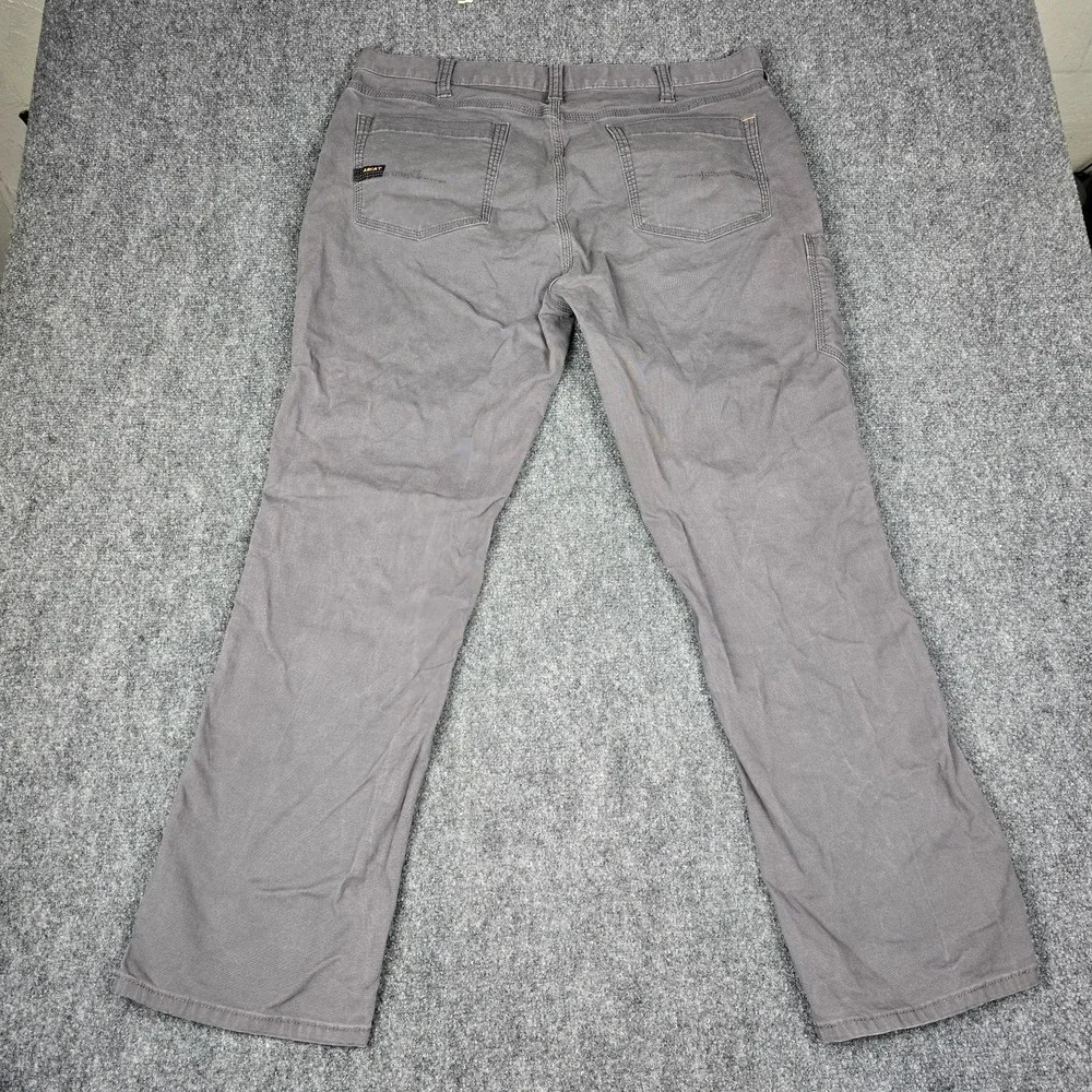 Ariat Pants Men's 38x31 Rebar M4 DuraStretch Gray Made Tough Work 1003025